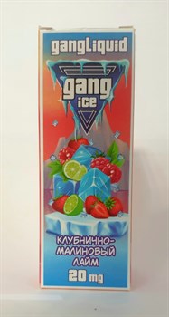 Жидкость Gang ICE SALT - Клубнично-малиновый лайм 30 мл 20 мг - фото 7358