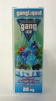 Жидкость Gang ICE SALT - Мятные лесные ягоды с хвоей 30 мл 20 мг - фото 7361