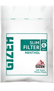 Фильтры для самокруток 6мм (угольные) Gizeh Slim Menthol (120 шт)